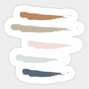 colorful paint smudges Sticker